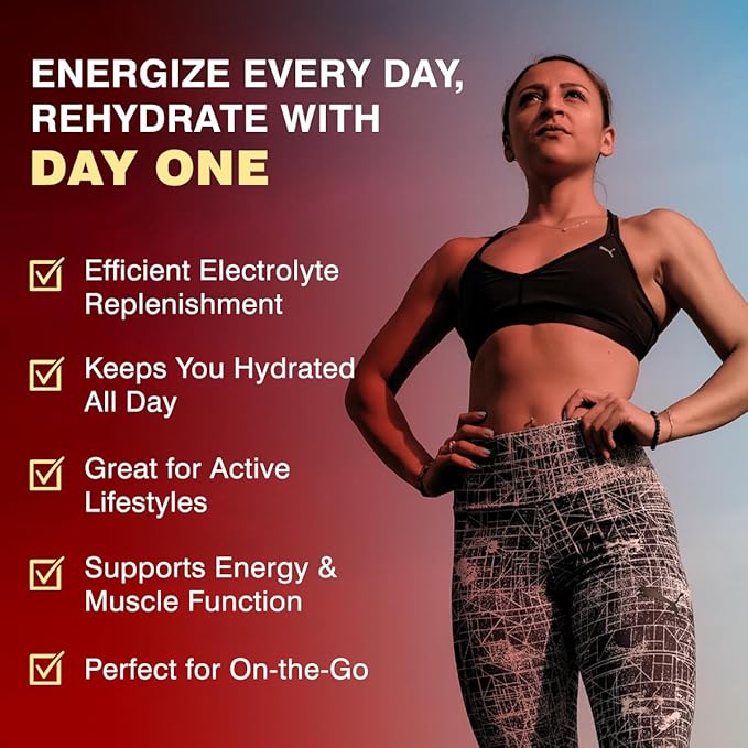 Day One Electrogummies Fruit Punch - Electrolyte Gummies for Runner, Athlete & Everyday Use - Hydration Gummies with Essential Electrolytes - Alternative to Powders, Tablets, Chews - 60 Gummies