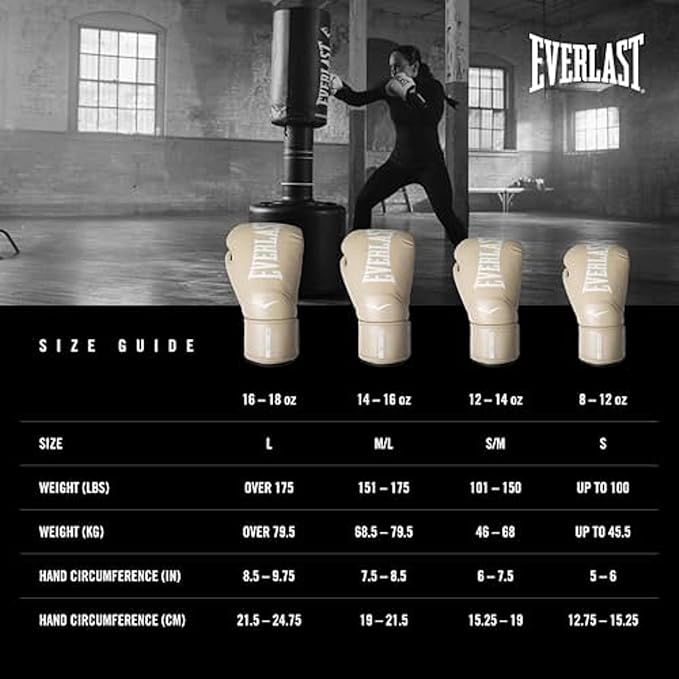 Everlast Elite 2 Boxing Gloves, Pro Training Gloves for Men and Women, Secure Fit Hook and Loop Closure & Ventilation, Heavy Bag & Speedbag Training.