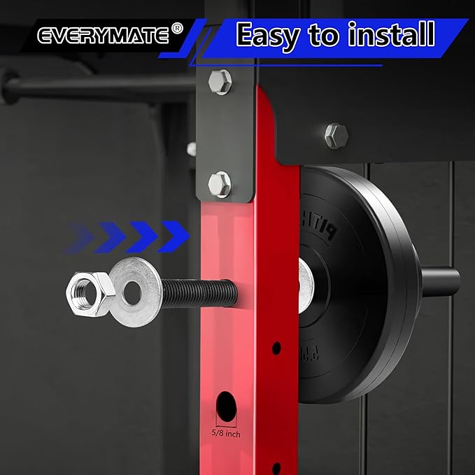 Weight Plate Holder: Power Rack Attachments Squat Rack Weight Plate Rack for 1 inch Standard Weight Plates, 2x2 3x3 2x3 Power Cage Accessories Weight Plate Storage