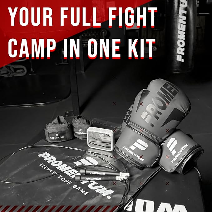 Boxing Set for Adults – 4FT Heavy Duty Hanging Punching Bag (Unfilled) with Gloves, Wraps & Timer – Kickboxing, MMA, Muay Thai Home Gym Training Kit – Saco de Boxeo para Adultos