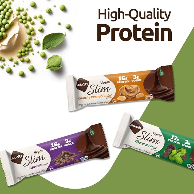 NuGo Slim Chocolate Mint Box, 1.59 OZ (Pack of 12)