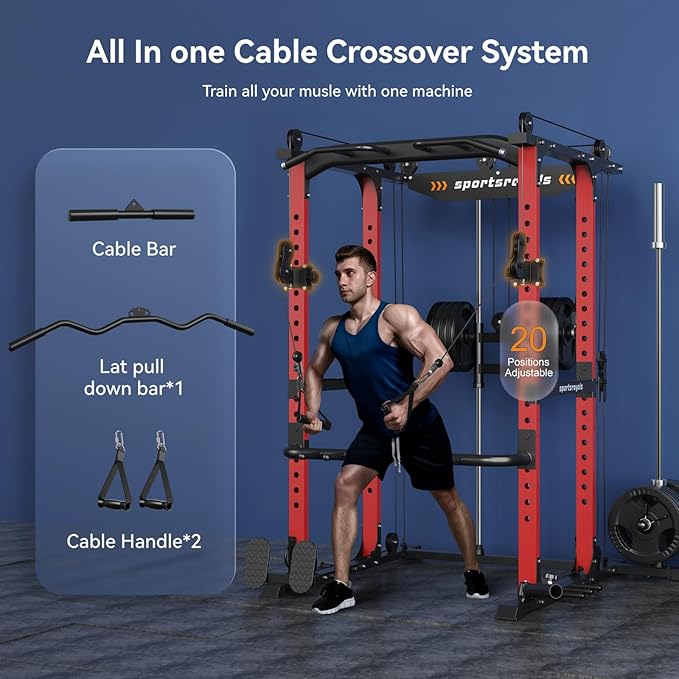 Sportsroyals Power Cage 1600lbs Multi-Function