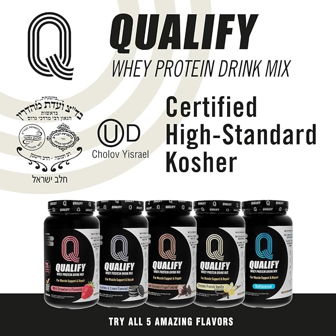 Dark Chocolate Whey Protein Powder Shake, Whey Protein Powder Post Workout Recovery Drink, Gluten Free, Sugar Free, Highly Kosher, 24g Protein, 5.3g BCAA, 1.65lb