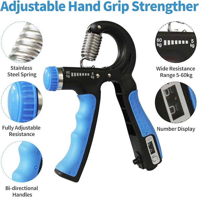 Grip Strength Trainer 11-132 Lbs (5-60kg), Forearm