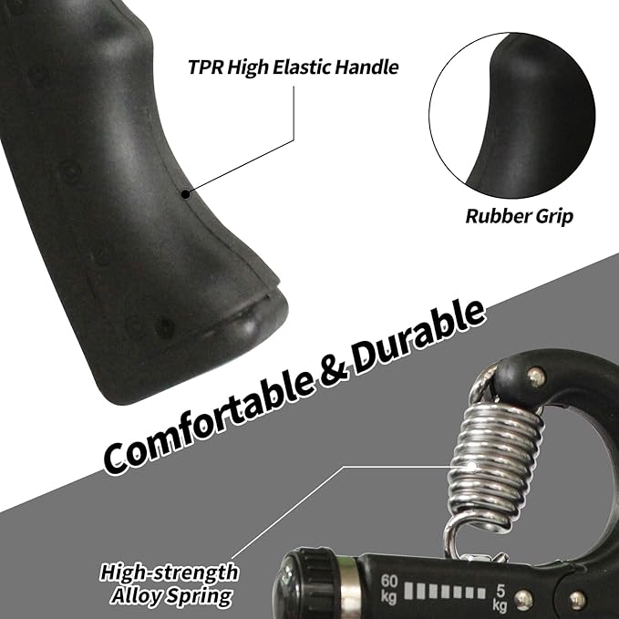 Grip Strength Trainer 11-132 Lbs (5-60kg), Forearm