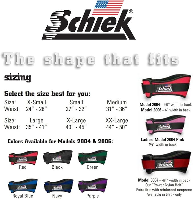 Schiek Sports Model 2006 Nylon 6" Weight Lifting