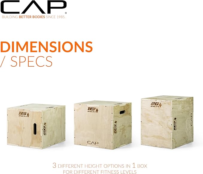 CAP Barbell 3-in-1 Plyometric Box