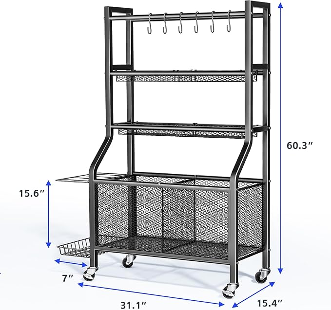 Garage Sports Equipment - Ball Storage Rack 2025 Upgraded Heavy Duty Steel Ball Storage Sports Organizer for Garage