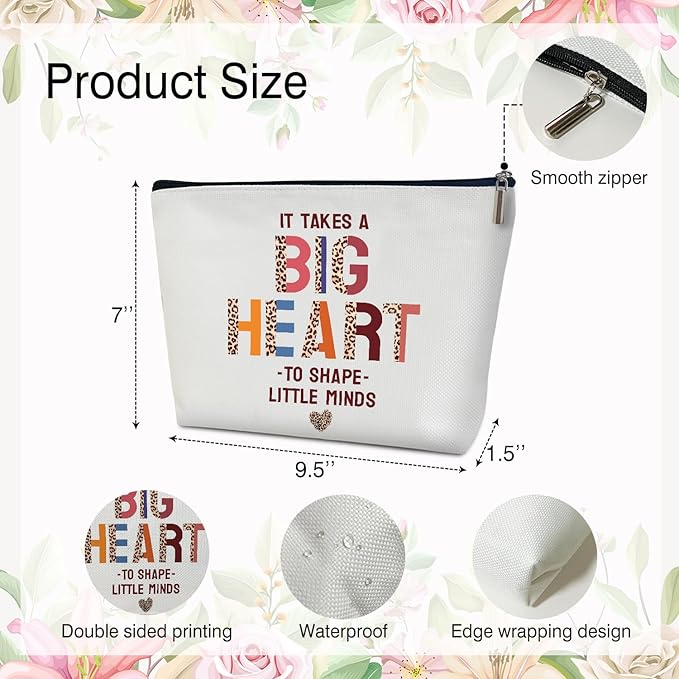 Makeup Bag - Appreciation Gift for Her, Sister, Friend, Woman, Teacher, Mentor - Travel Toiletry Pouch -20