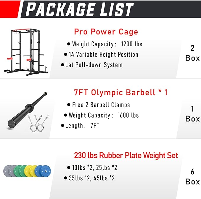 Sportsroyals Power Cage 1600lbs Multi-Function