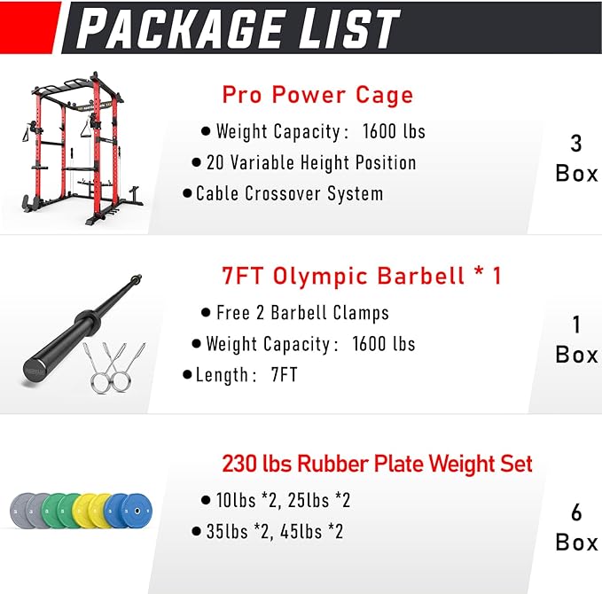 Sportsroyals Power Cage 1600lbs Multi-Function