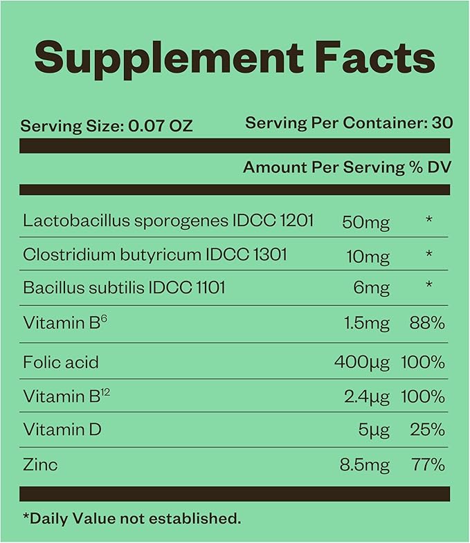 Family Probiotics Powder (30 Sticks, 30 Days) - Support Healthy Immune & Digestive System, Apple Flavor Supplement for Men, Women & Children. Vitamin B, Zinc. Mouth-Dissolving Formula.