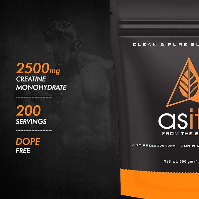 AS-IT-IS Nutrition Creatine Monohydrate 500gms/17.6 Oz | Usa Labdoor Certified for Accuracy & Purity No Preservatives Gluten-free Vegan Friendly Post-workout Supplement