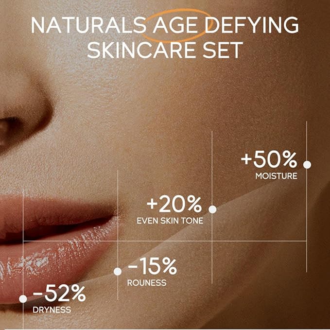 Skincare Set Gifts for Teenagers Girls, Vitamin C Skin Care Set Travel Size Skin Care Set Hydrating Skin Reduce Wrinkles Includes Face Serum,Eye Cream,Face Cream Smoothing Fine Lines(3PCS)