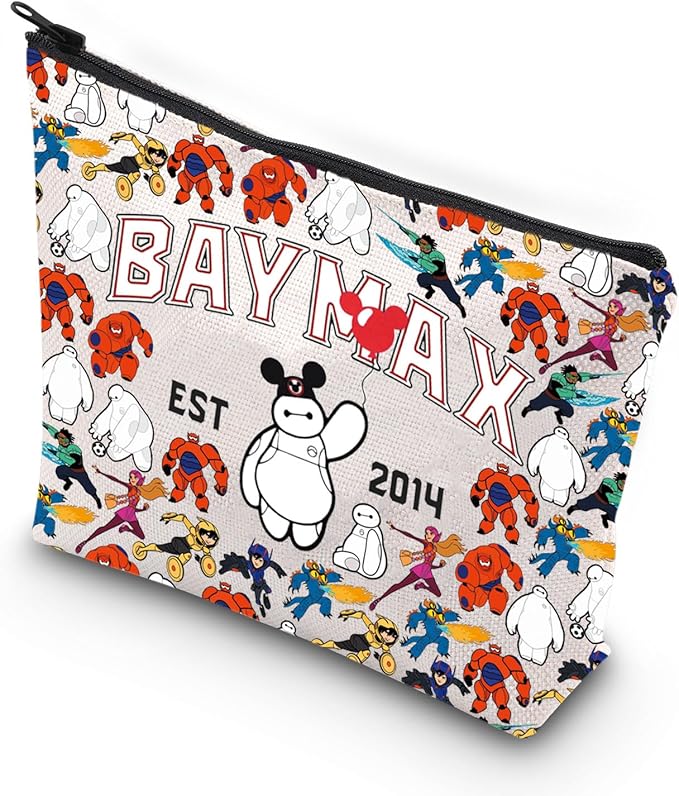 VAMSII Animated Film Merchandise Gift B Est 2014 Zipper Pouch Makeup Bag Gift Movie Fans (B-MAX Est 2014)