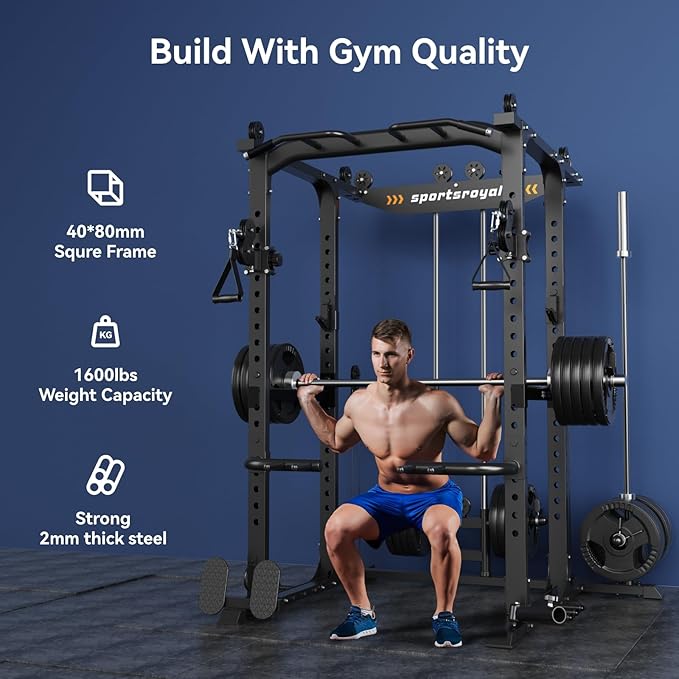 Sportsroyals Power Cage 1600lbs Multi-Function