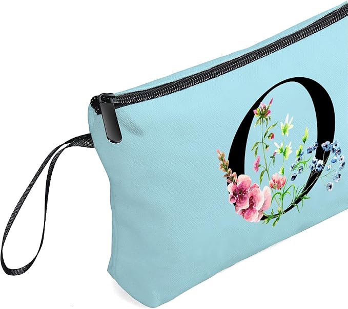SEAMOON Happy Birthday Friendship Bridesmaid Team Gifts for Employees Women Mom Girl Daughter Teenage Personalized Make up Cosmetic Bag Travel with Mirror Mothers Day Christmas Graduation O