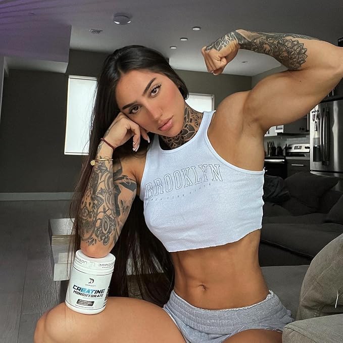 DRAGON PHARMA Creatine Monohydrate, Aid Muscle Recovery, Post-Workout Supplement, Antioxidant Support (60 Servings, Unflavored)