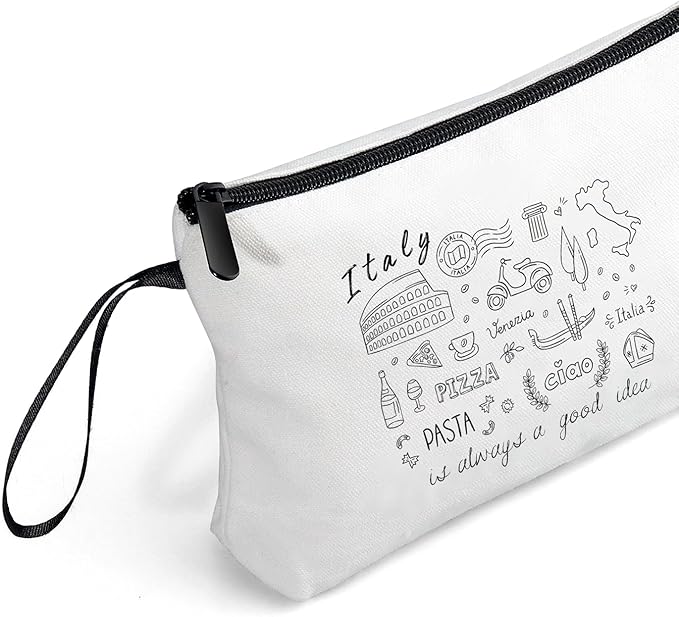 Italy Travel Gifts - Makeup Bag Organizer for Women, Birthday & for Female, Mom, Sister, Daughter
