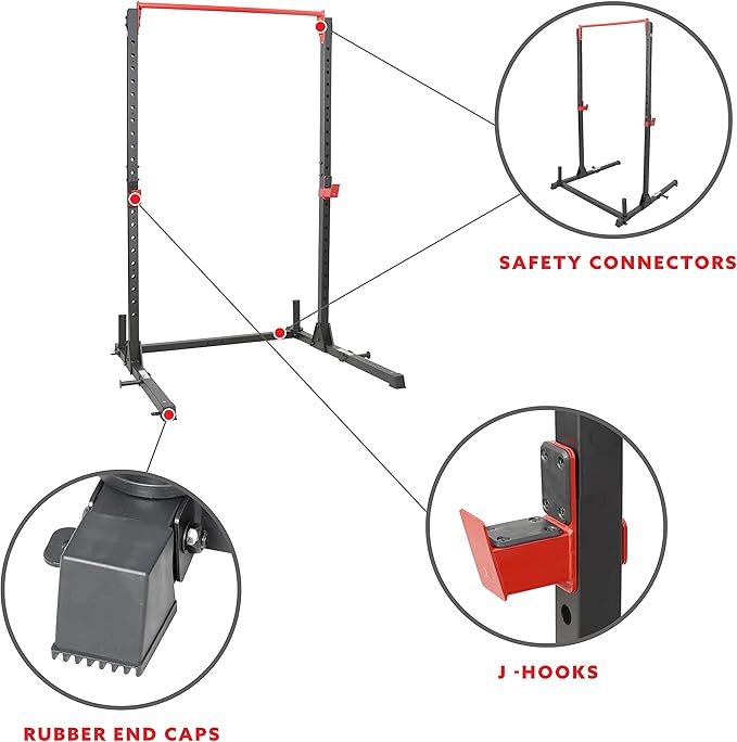 Sunny Health & Fitness Essential Adjustable Power Rack