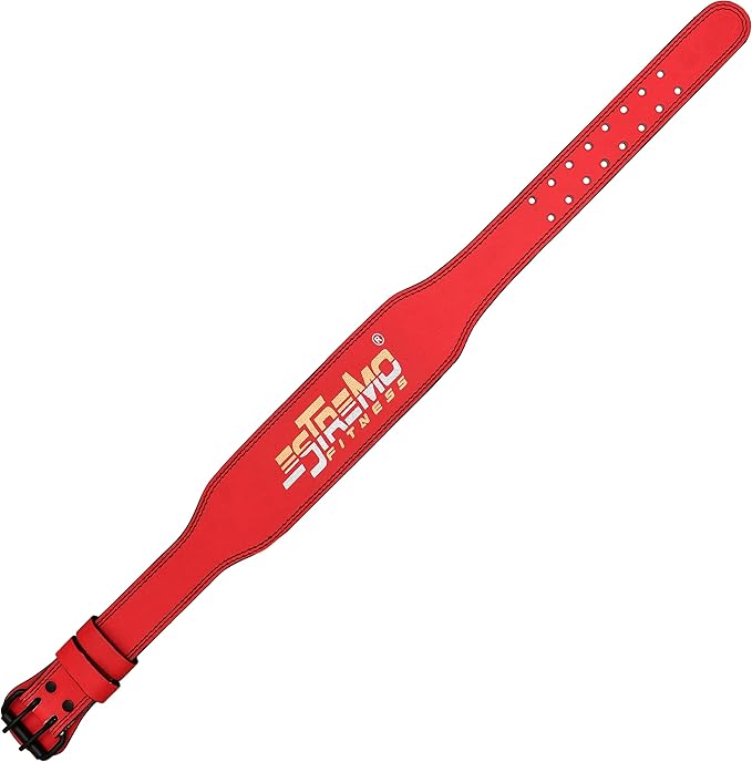 ESTREMO Weight Lifting Belt Leather courted Power Lifting 4 Inches