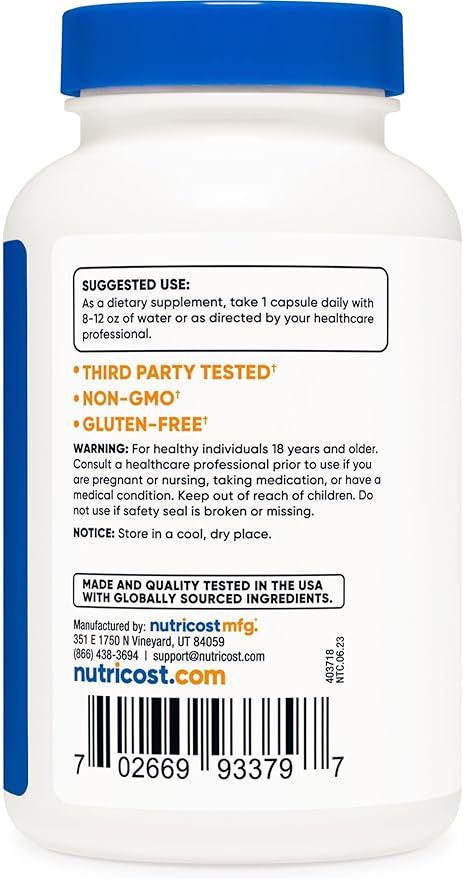 Nutricost Yohimbine HCl 5mg, 240 Capsules Extra Strength - Gluten Free, Non-GMO