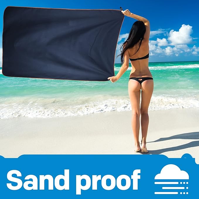 HOEAAS 2 Pack Microfiber Camping Towels