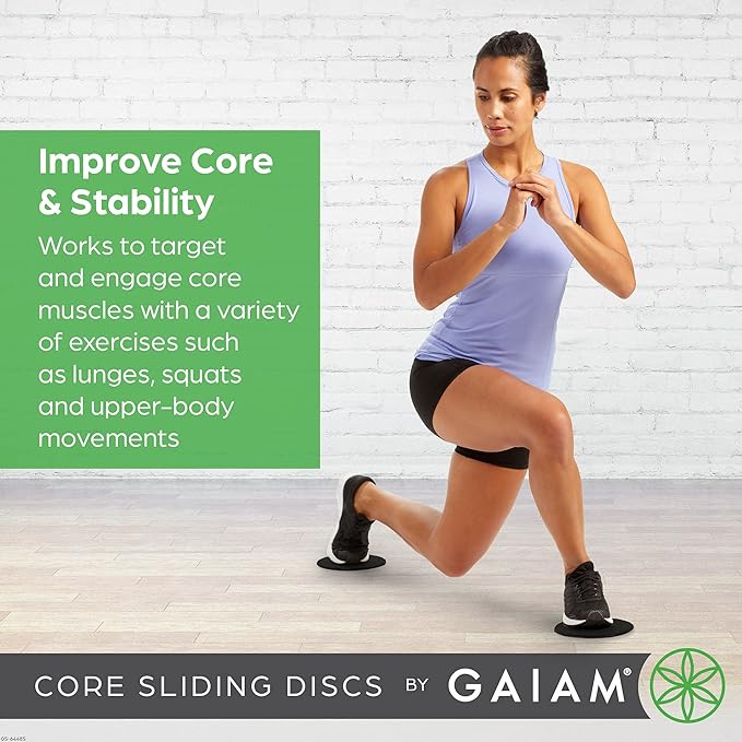 Gaiam Core Sliding Discs - Dual Sided Workout