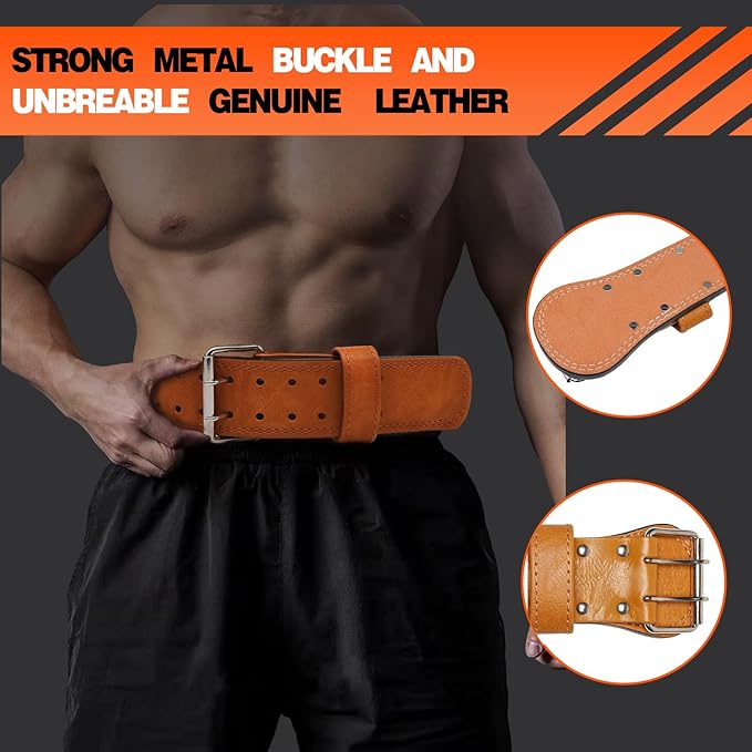 Weight Lifting Belt Gym Fitness 4†Padded Support,10 Adjustable