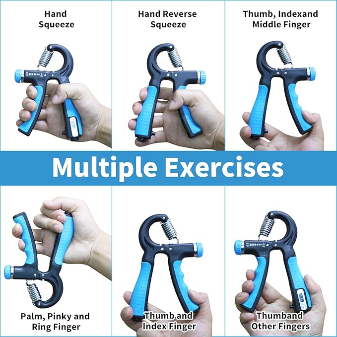 Grip Strength Trainer 11-132 Lbs (5-60kg), Forearm