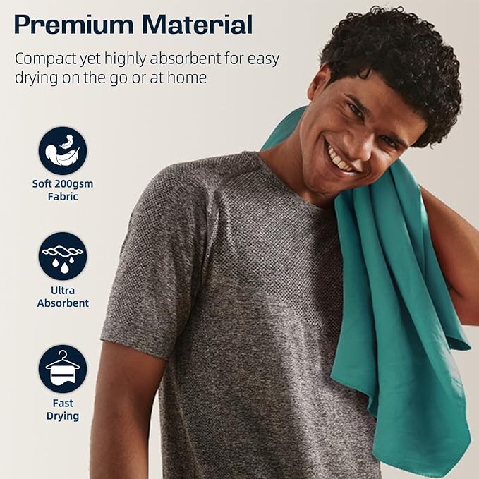 BAGAIL Camping Towel with EVA Case