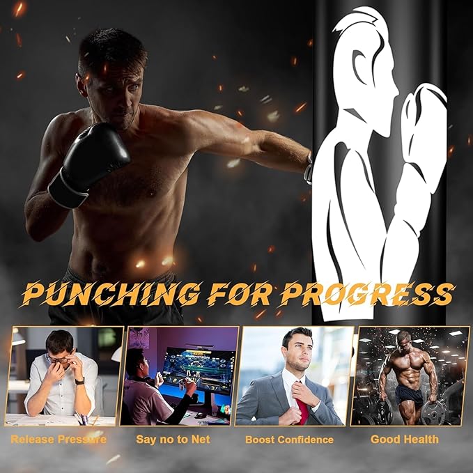 Standing Punching Bag for Adults, 70" Punching Bag Stand, Boxing Heavy Bag with Stand, Freestanding Punching Bag for Adults Men MMA Thai Fitness Karate Muay Beginners