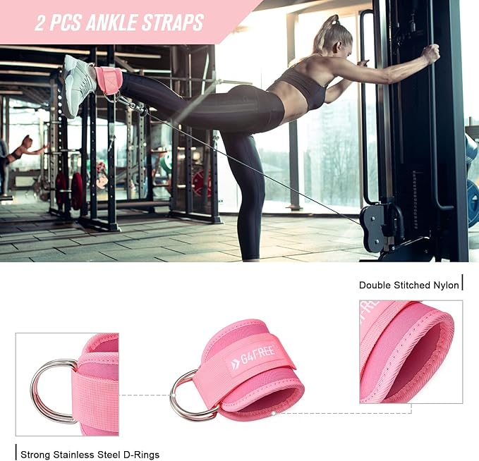 G4Free 7pcs Barbell Pad Set for Squat 2 Gym 3 Hip