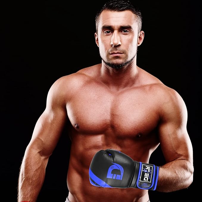 DEFY Marvelous Boxing Gloves for Men & Women Training Muay Thai Kick Boxing Leather Sparring Heavy Bag Workout MMA Gloves
