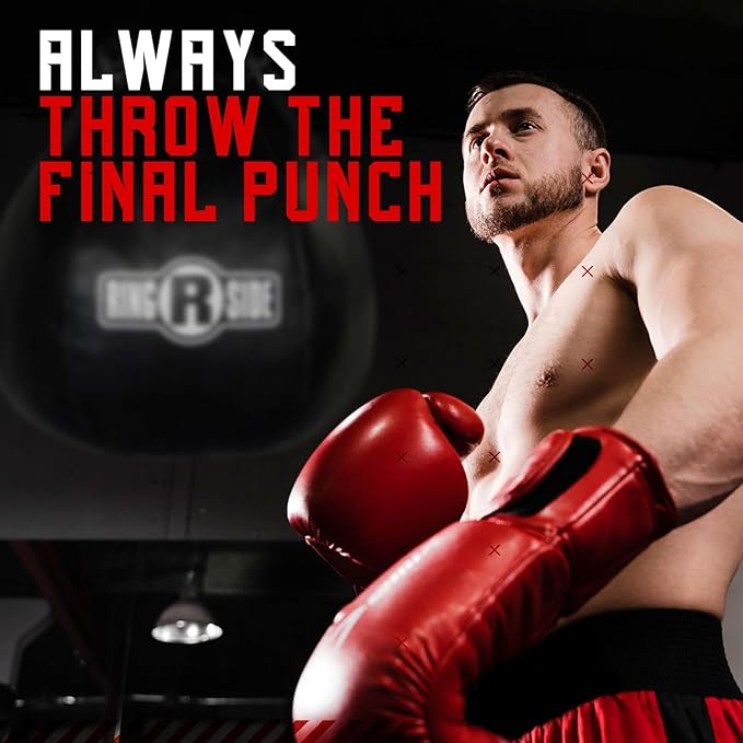 Ringside Body Snatcher Heavy Bag, Soft-Filled, Synthetic Leather Punching Bag for Boxing, MMA, Muay Thai, and More, Includes Heavy-Duty Chain and S-Hooks Connections, 65 Pounds, 22" x 24"