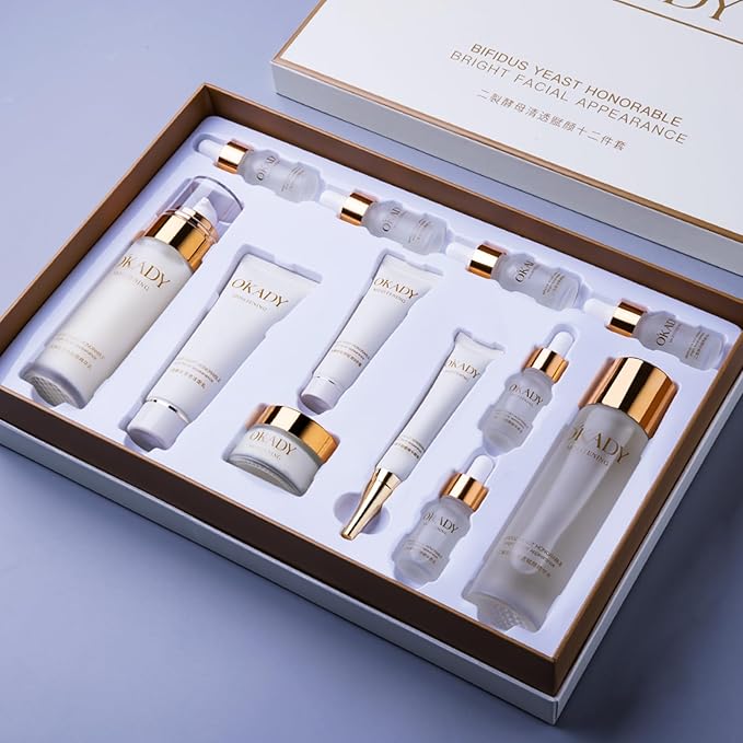 Anti Aging Skin Care Sets Gentle Skin,Care Travel Kit,cleanser,Toner, Face Serum,Eye Cream,Face Cream Facial Skin Care Sets & Kits for Wife Mom Women Girl Valentine's Day (12 Piece)