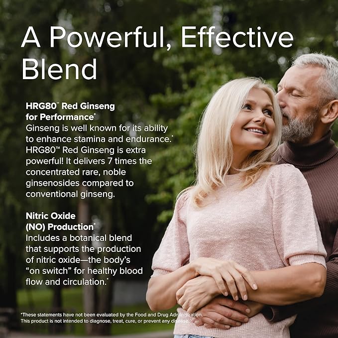 Terry Naturally Male Sexual Health - Dietary Supplement to Support Healthy Blood Flow & Circulation - Herbal Supplement with Korean Red Ginseng - Supplement for Men to Aid Healthy Energy - 48 Capsules