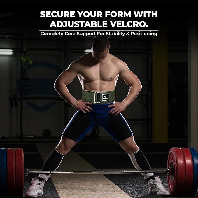 Quick Locking Weight Lifting Belt - Adjustable Lifting 4 inch