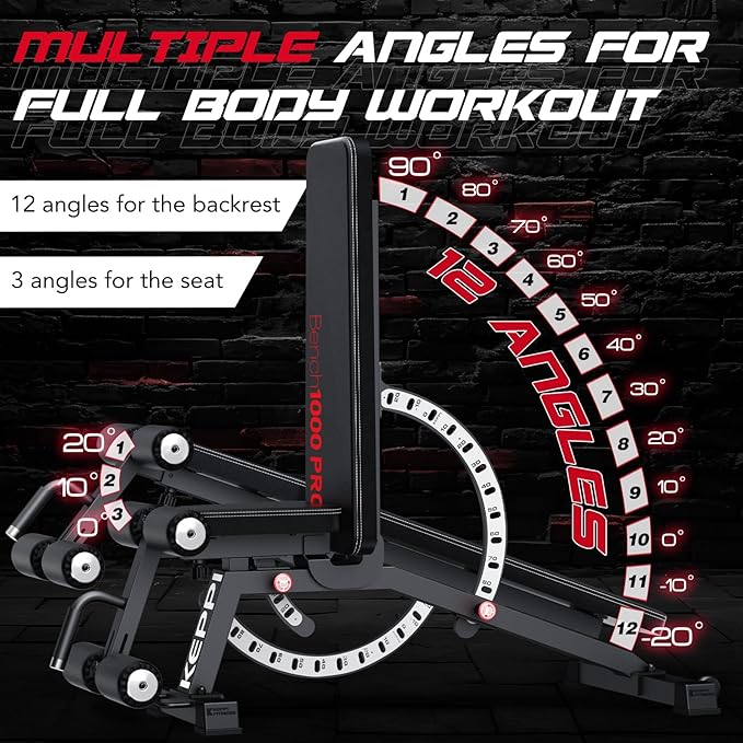 Keppi 1200LB Weight Bench Bench1000 PRO