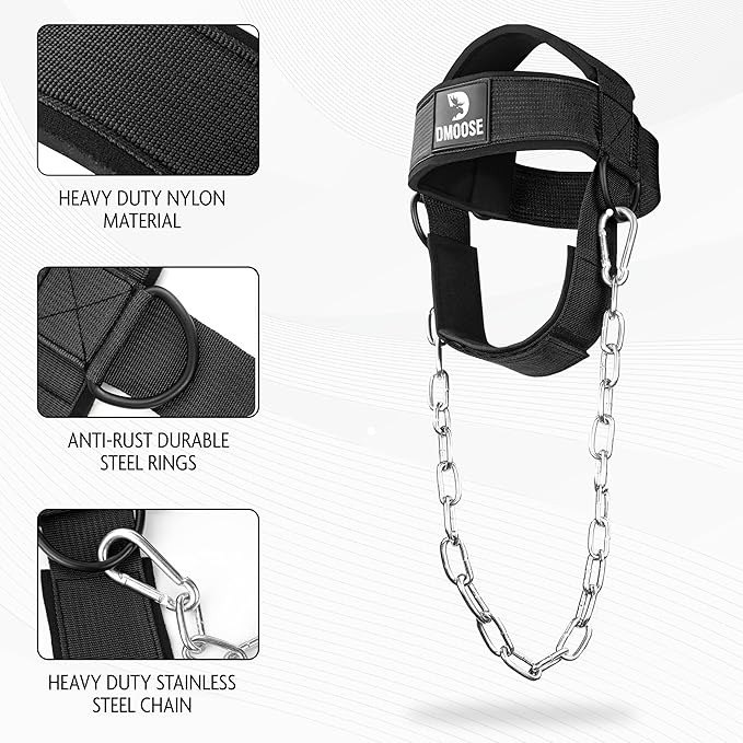 DMoose Neck Harness for Weight Lifting - 30"