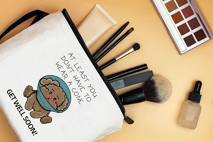 Get Well Gifts for Women After Surgery,Cancer Gifts for Women,Small Cosmetic Makeup Make Up BagDog Lover Gift,Post Surgery Gift,Womens Gifts for Christmas