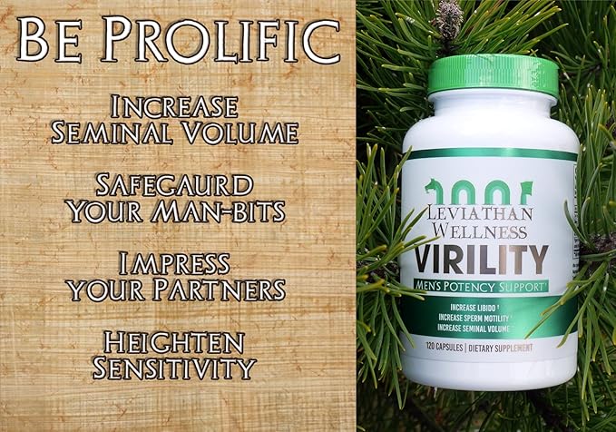 Virility - Mens Potency Support, 120 Capsules, 30 Servings