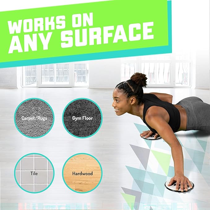Elite Sportz Core Sliders for Working Out - 2 Compact,
