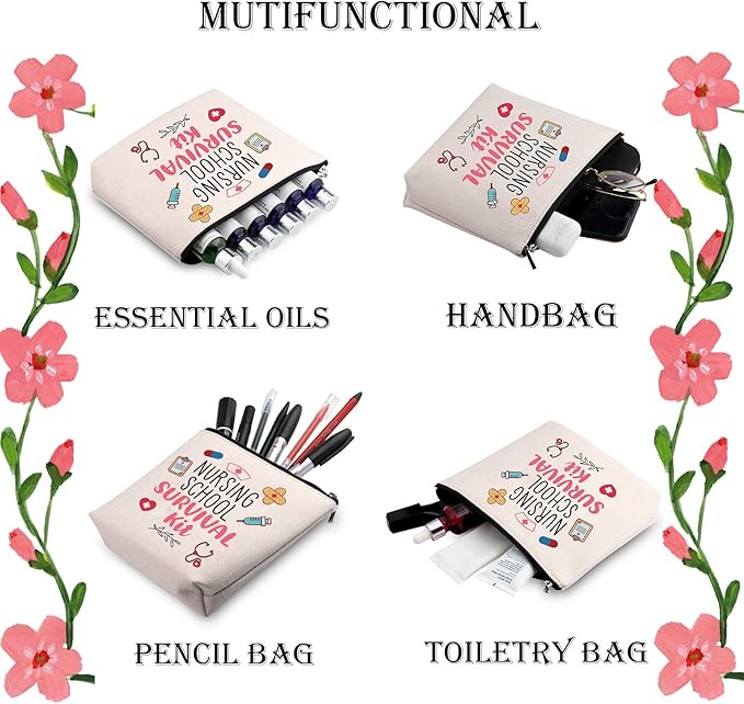 WCGXKO Nurse Gift Nurse Cosmetics Gift Nursing School Survival kit Gift for RN CNA LPV BSN LVP (NURSING SCHOOL)