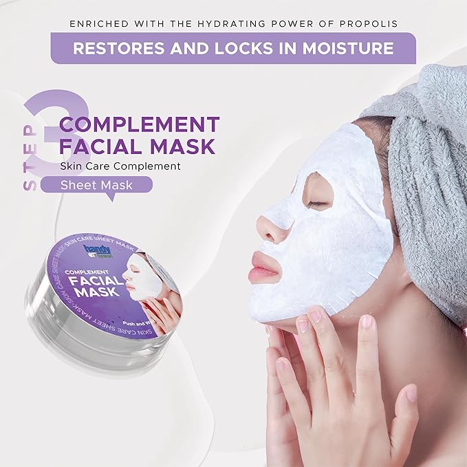 Handy Towel 3-Step Nourishing Facial Care Set, Rejuvenation Essentials Face Kit, Aloe Vera with Hyaluronic Acid, Nourishing Glow Capsule Skin Care Solution, 3 in 1 Purify+Nourish+Revive Beauty Set