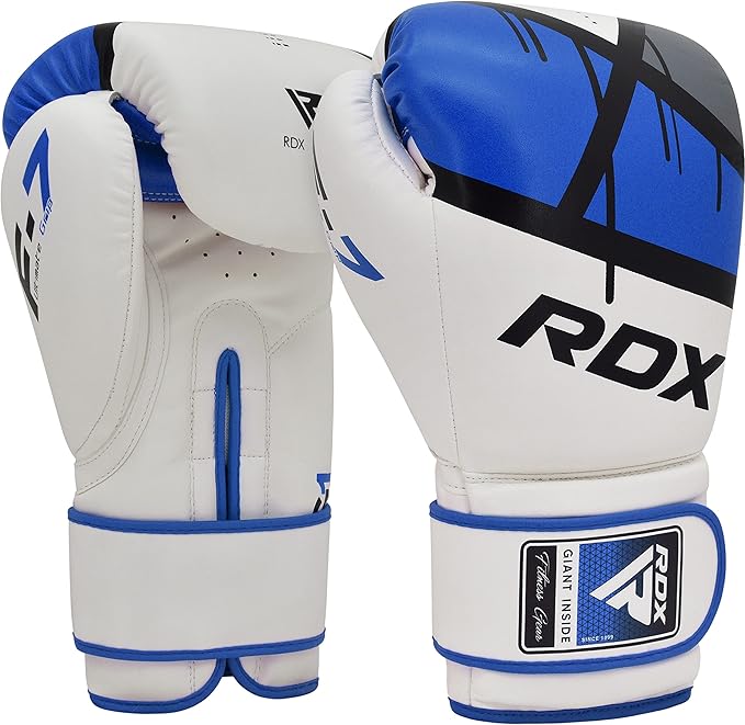 RDX Boxing Gloves EGO, Sparring Muay Thai Kickboxing MMA Heavy Training Mitts, Maya Hide Leather, Ventilated, Long Support, Punching Bag Workout Pads, Men Women Adult 8 10 12 14 16 oz