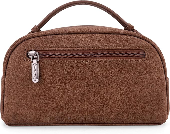 Wrangler Makeup Pouch Bag Mini Western Toiletry Purse Cosmetic Organizer Paisley Travel Pouch for Women