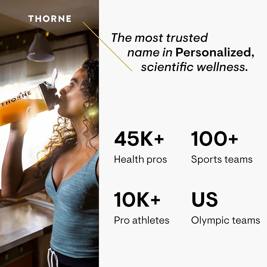 THORNE Creatine - Micronized Creatine Monohydrate Powder, Amino Acid Support for Muscles, Cellular Energy & Cognitive Function* - Unflavored - NSF Certified for Sport - 5 g per Serving - 180 Servings