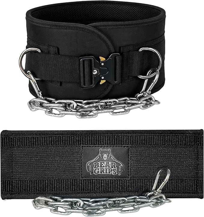 Bear Grips Dip Belt for Weight Lifting 8mm Padded