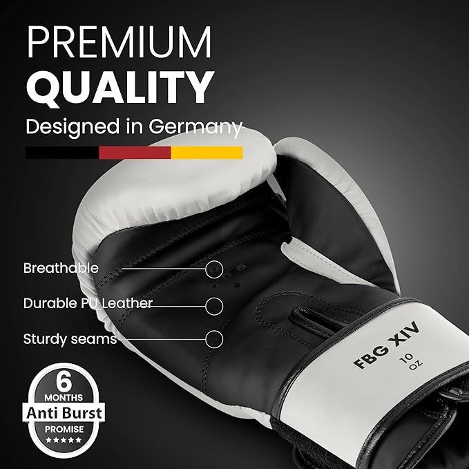 FIGHTR® Boxing Gloves - Maximum Protection & Stability | Boxing Gloves for Boxing, MMA, Muay Thai & Kickboxing | Sizes 8-16 oz, Includes Carry Bag